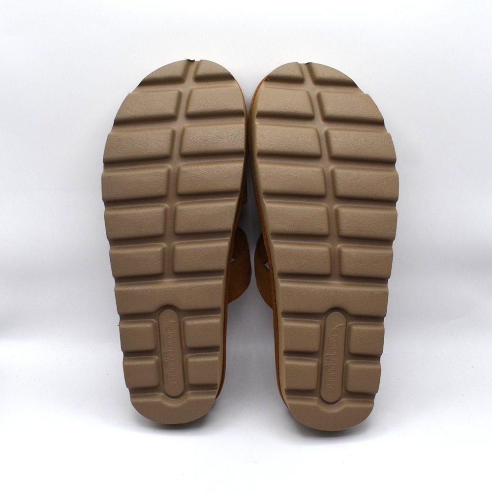 Koolaburra by UGG Womens Tizz Suede Platform Slides Chestnut Size 7 NEW 1167751 - Picture 10 of 11